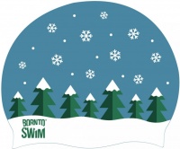 Cască de înot BornToSwim Christmas Tree Cap