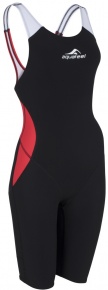 Costum de baie competiție femei Aquafeel N2K Closedback I-NOV Racing Black/Red