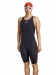Costum de baie competiție femei Aquafeel Neck To Knee Oxygen Racing Black