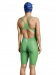 Costum de baie competiție femei Aquafeel Neck To Knee Oxygen Racing Green
