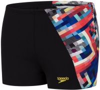 Costum de înot pentru băieți Speedo GlitchCode Digital ALV Aquashort Boy Black/Bondi Blue/Mango/Lava Red Costum de înot pentru băieți Speedo GlitchCode Digital ALV Aquashort Boy Black/Bondi Blue/Mango/Lava Red