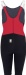 Costum de înot de concurs pentru fete Aquafeel N2K Closedback I-NOV Racing Girls Black/Red