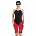 Costum de înot de concurs pentru fete Aquafeel N2K Openback I-NOV Racing Girls Black/Red