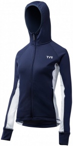 Bluză de damă Tyr Female Victory Warm-Up Jacket Navy/White