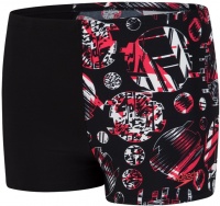 Costum de înot pentru băieți Speedo GlitchAmp Allover 1 Leg Aquashort Boy Black/Lava Red/White Costum de înot pentru băieți Speedo GlitchAmp Allover 1 Leg Aquashort Boy Black/Lava Red/White