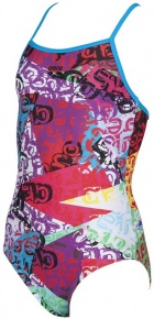 Costum de baie fete Arena Crazy Light Drop One Piece Junior Turquoise/Multi Costum de baie fete Arena Crazy Light Drop One Piece Junior Turquoise/Multi