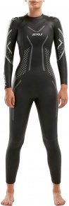 Costum de înot din neopren pentru femei 2XU P:2 Propel Wetsuit Women Black/Textural Geo