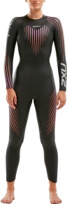 Costum de înot din neopren pentru femei 2XU P:1 Propel Wetsuit Women Black/Sunset Ombre