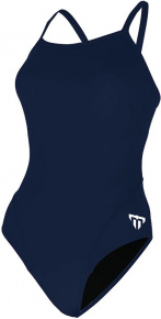 Costum de baie de damă Michael Phelps Solid Mid Back Navy/White Costum de baie de damă Michael Phelps Solid Mid Back Navy/White