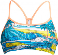 Partea de sus a costumului de baie Funkita Summer Bay Eco Swim Crop Top