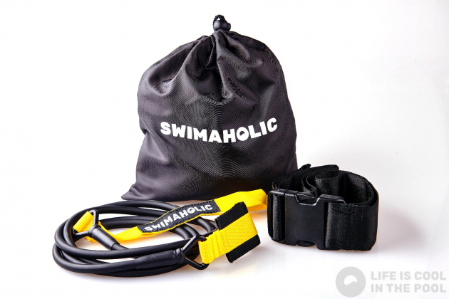 Bandă elastică de fitness Swimaholic Safety Cord Short Belt