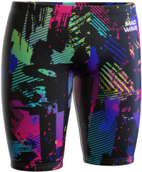 Costum de înot pentru băieți Mad Wave Drive E2 Jammer Antichlor Boys Black/Multi Costum de înot pentru băieți Mad Wave Drive E2 Jammer Antichlor Boys Black/Multi