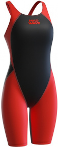 Costum de înot de concurs pentru femei Mad Wave Revolution Openback Red