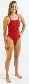 Costum de baie de damă Finis Skinback Solid Red