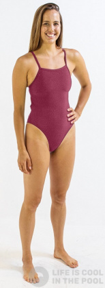 Costum de baie de damă Finis Skinback Solid Cabernet