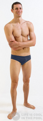 Costum de baie bărbați Finis Brief Solid Navy