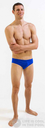 Costum de baie bărbați Finis Brief Solid Blueberry