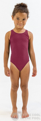 Costum de baie fete Finis Youth Bladeback Solid Cabernet