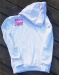 Bluză de sport cu glugă pentru copii BornToSwim Sweatshirt Hoodie Junior White/Pink