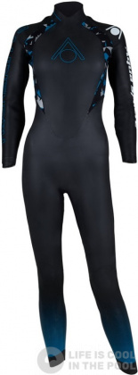 Costum de înot din neopren pentru femei Aqua Sphere Aquaskin Fullsuit V3 Women Black/Blue