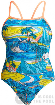 Costum de baie de damă Funkita Summer Bay Eco Single Strap One Piece
