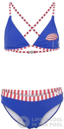 Costum de baie fete Aquafeel Parasole Bikini Girls Blue/Red