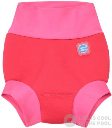 Costum de înot pentru sugari Splash About New Happy Nappy Pink Geranium