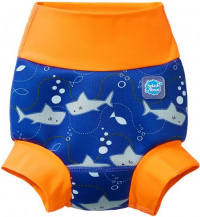 Costum de înot pentru sugari Splash About New Happy Nappy Shark Orange