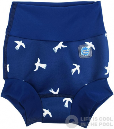 Costum de înot pentru sugari Splash About New Happy Nappy White Birds