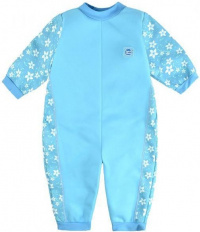 Costum de neopren pentru copii Splash About UV Neoprene Overall Blue Blossom