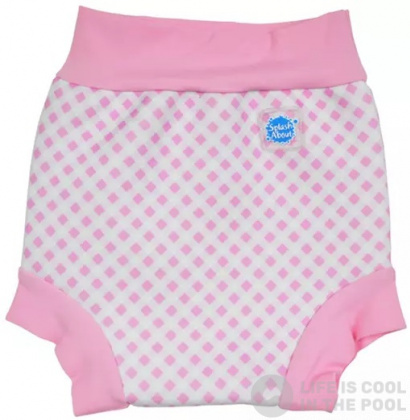 Costum de înot pentru sugari Splash About Happy Nappy Pink Cube