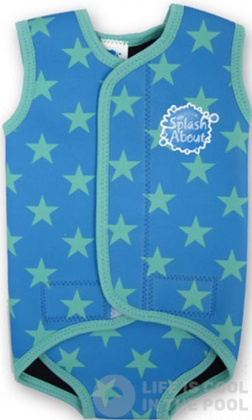 Costum de neopren pentru copii Splash About Baby Wrap Blue Star