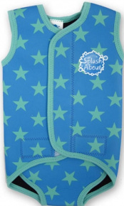 Costum de neopren pentru copii Splash About Baby Wrap Blue Star