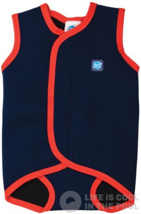 Costum de neopren pentru copii Splash About Baby Wrap Navy/Red