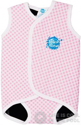 Costum de neopren pentru copii Splash About Baby Wrap Pink Cube
