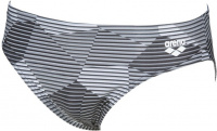 Costum de baie bărbați Arena Striped Geo Brief Black/Multi Costum de baie bărbați Arena Striped Geo Brief Black/Multi