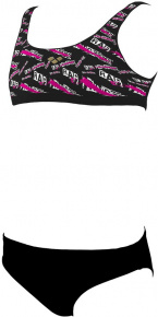 Costum de baie fete Arena Meryl Top Two Pieces Junior Black Costum de baie fete Arena Meryl Top Two Pieces Junior Black