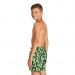 Șort de înot pentru băieți Arena Fundamentals Allover Boxer Junior Soft Green/Multi