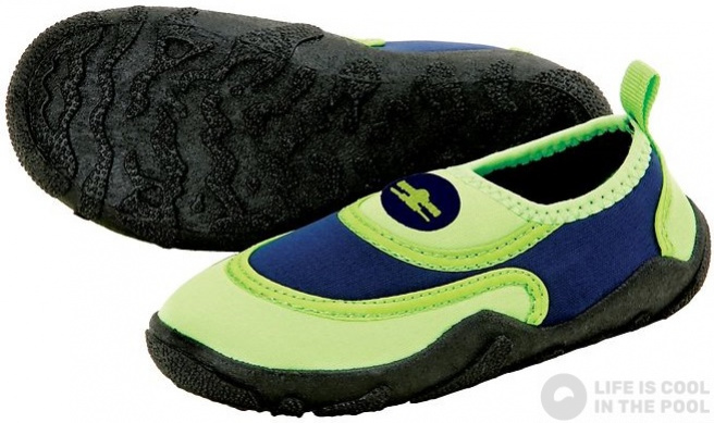 Pantofi de apă pentru copii Aqualung Beachwalker Kids Green/Navy Blue
