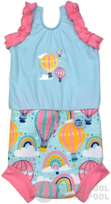 Costum de baie pentru bebeluși Splash About Happy Nappy Costume Up & Away