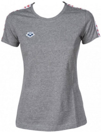Tricou de damă Arena W T-Shirt Team Grey Melange/White/Red
