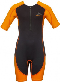 Costum de neopren pentru copii Aqua Sphere Stingray Kids Black/Orange