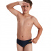 Costum de înot pentru băieți Speedo Logo 6.5cm Brief Boy Navy/Atomic Lime