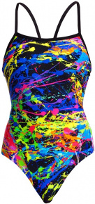 Costum de baie de damă Funkita Paint Smash Single Strap One Piece Costum de baie de damă Funkita Paint Smash Single Strap One Piece