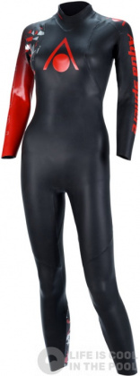 Costum de înot din neopren pentru femei Aqua Sphere Racer V3 Women Black/Red