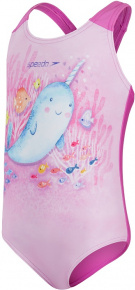 Speedo Digital Placement Swimsuit Infant Girl Pink Splash/Spearmint