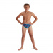 Costum de înot pentru băieți Speedo Digi Allover 6.5cm Brief Boy Black/Lava Red/Neon Absinthe/Blue