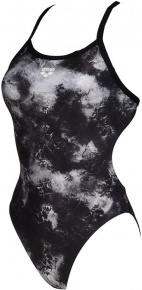Costum de baie de damă Arena Women Swimsuit Challenge Back Allover Black/Multi Costum de baie de damă Arena Women Swimsuit Challenge Back Allover Black/Multi