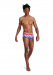 Speedo Rainbow Wave 17cm Club Training Allover Brief Magenta/Fluro Pink/Ultraviolet/Pool