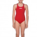 Costum de înot de antrenament pentru fete Arena Solid Swim Pro junior red